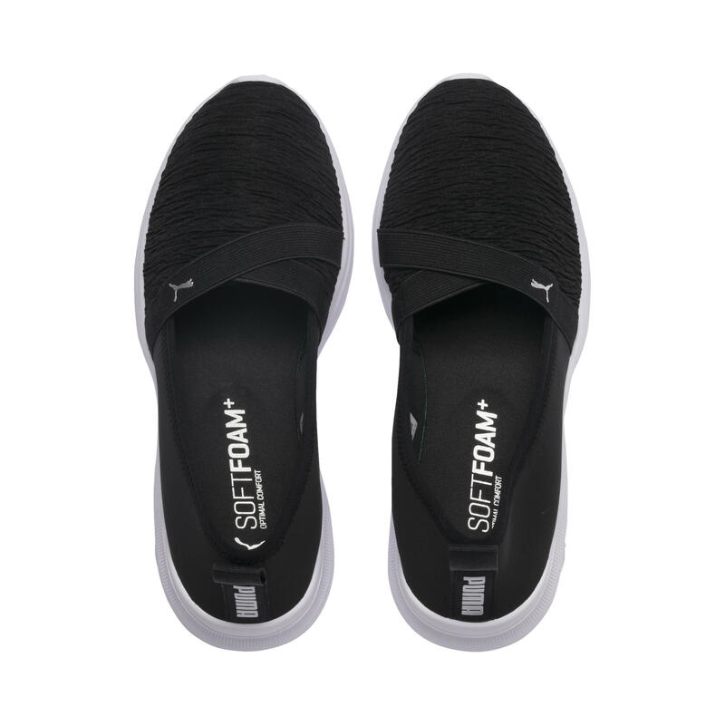 Pantofi de sport pentru femei Adelina Slip-On PUMA Black Silver Gray