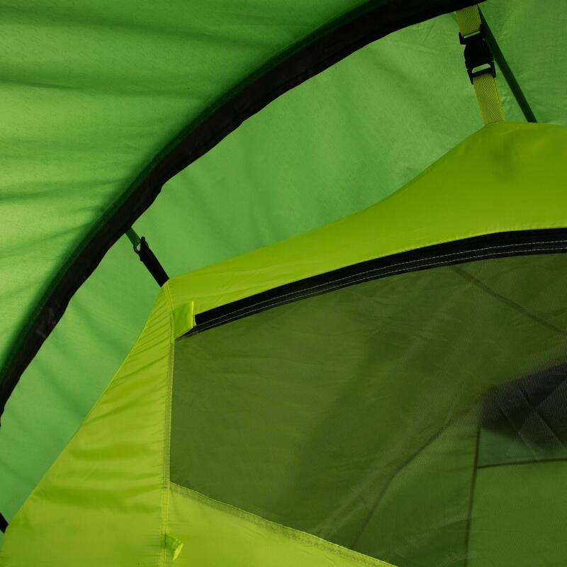 Montegra Camping Tunnelzelt für 4 Erwachsene - Mittelgrün
