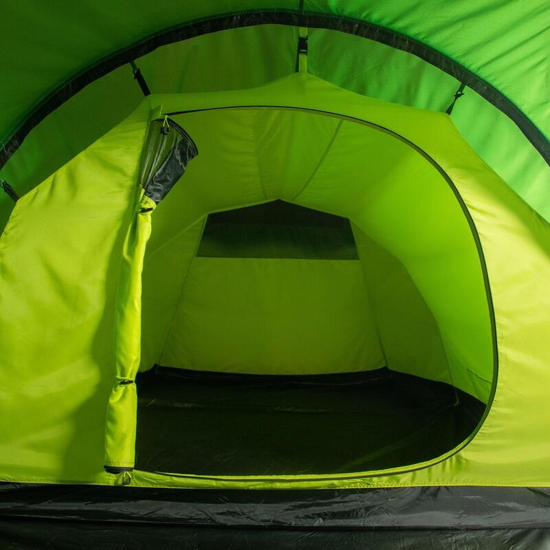 Montegra Tente tunnel de camping pour 4 adultes - Vert