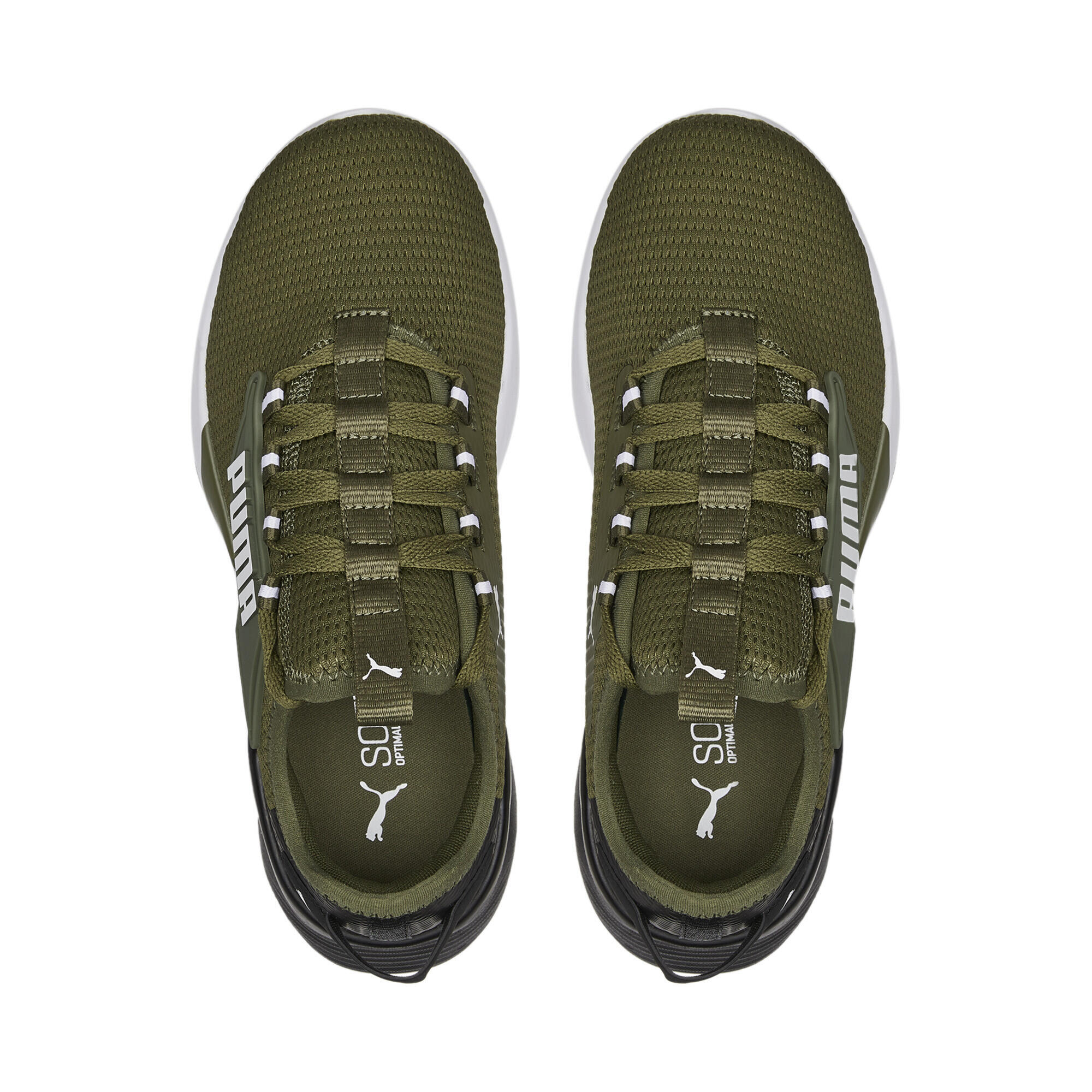 Baskets Retaliate 2 enfant et adolescent PUMA Dark Green Moss Black 6/7
