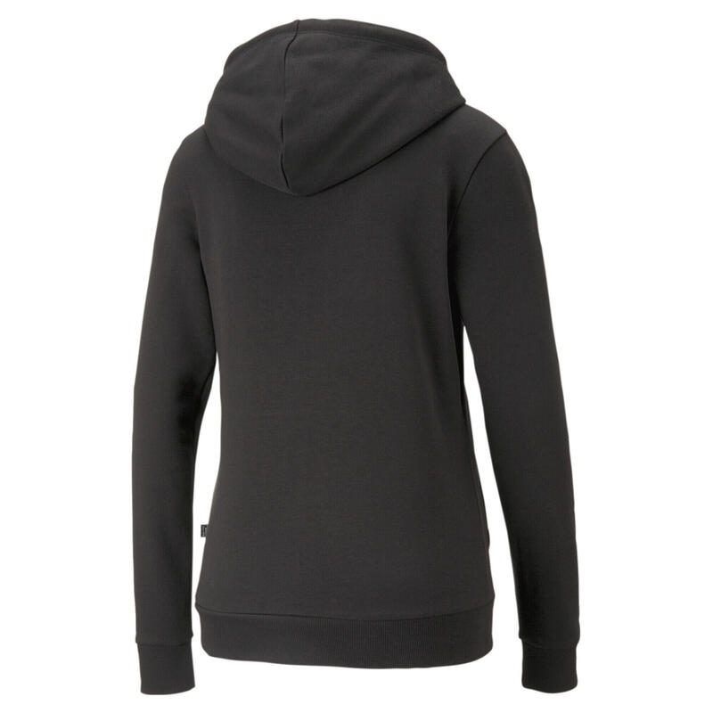 Essentials+ hoodie met metallic logo voor dames PUMA Black Gold