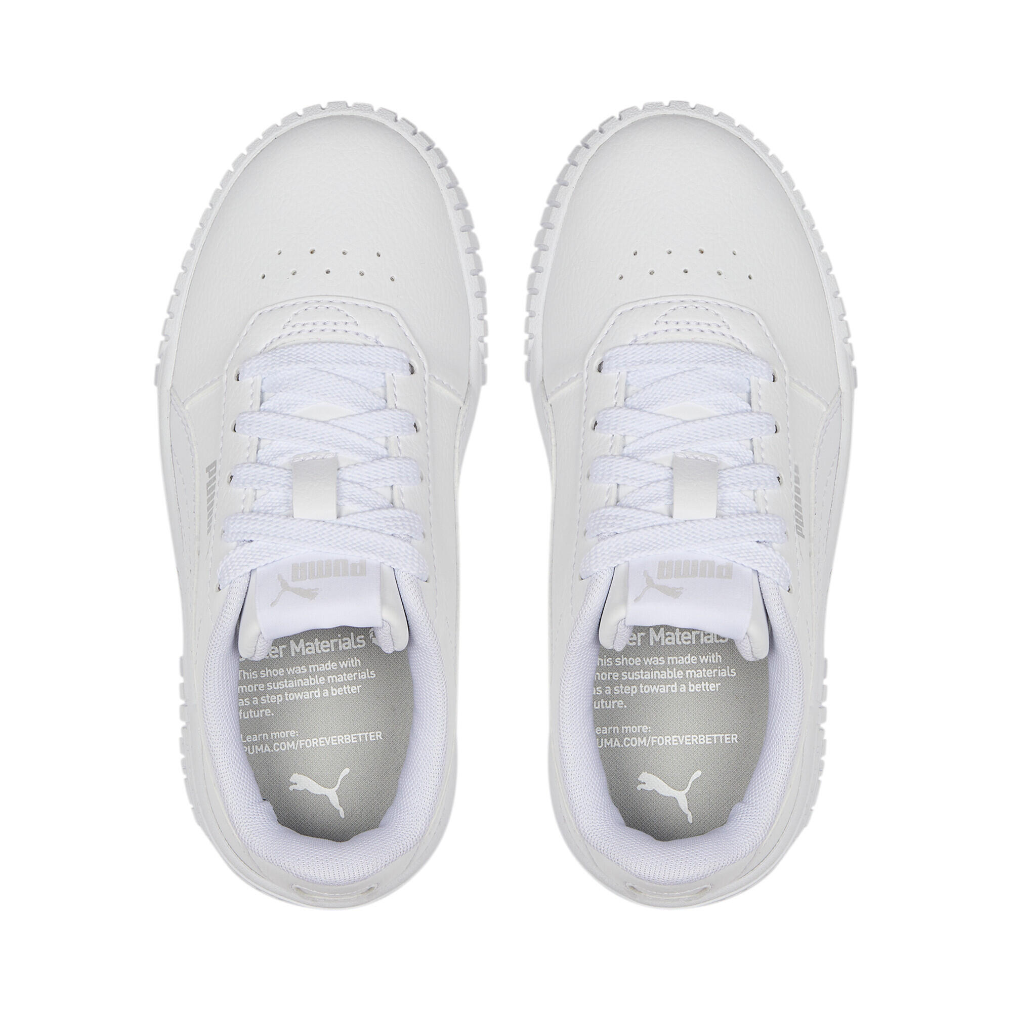 Carina 2.0 Sneakers Mädchen PUMA White Silver Gray 6/15