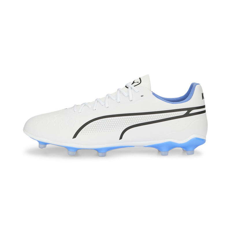 Chaussures de football KING Pro FG/AG PUMA White Black Blue Glimmer Ultra Orange