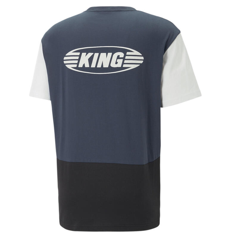 KING Top voetbal-T-shirt voor heren PUMA Dark Night Black White Blue