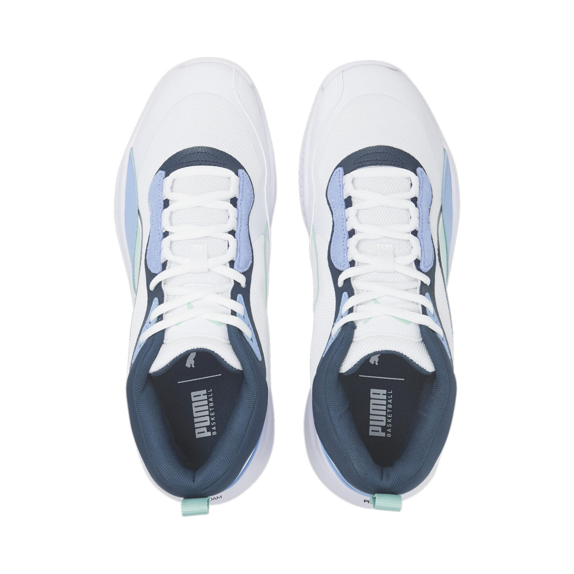 Playmaker Pro Basketballschuhe Herren PUMA White Minty Burst Green 6/7
