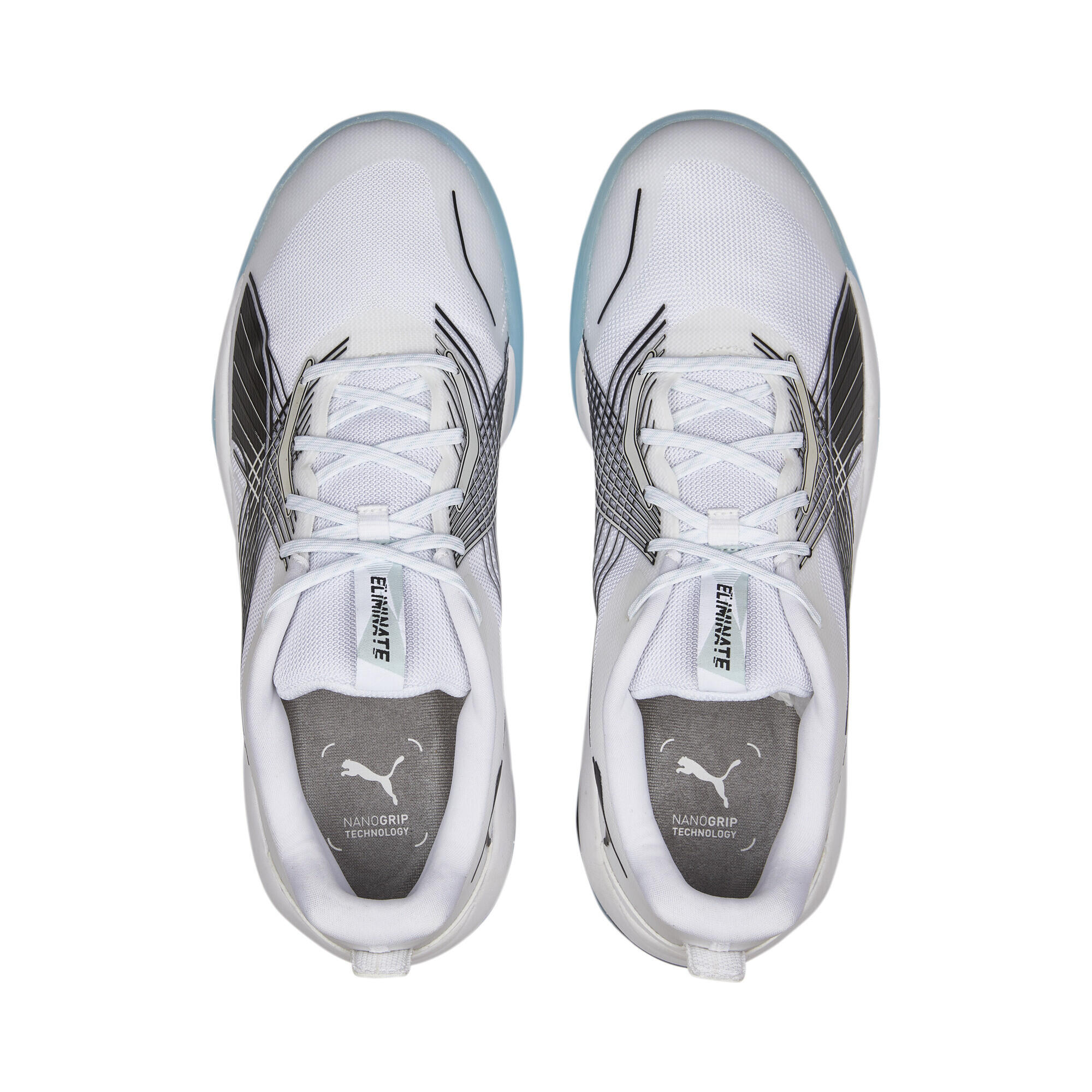 Chaussures de handball Eliminate Power Nitro II PUMA White Black Nitro Blue 6/7