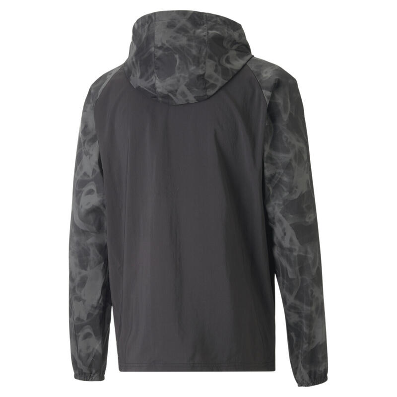 Run Favourite Printed Woven Jacke Herren PUMA Black Aop