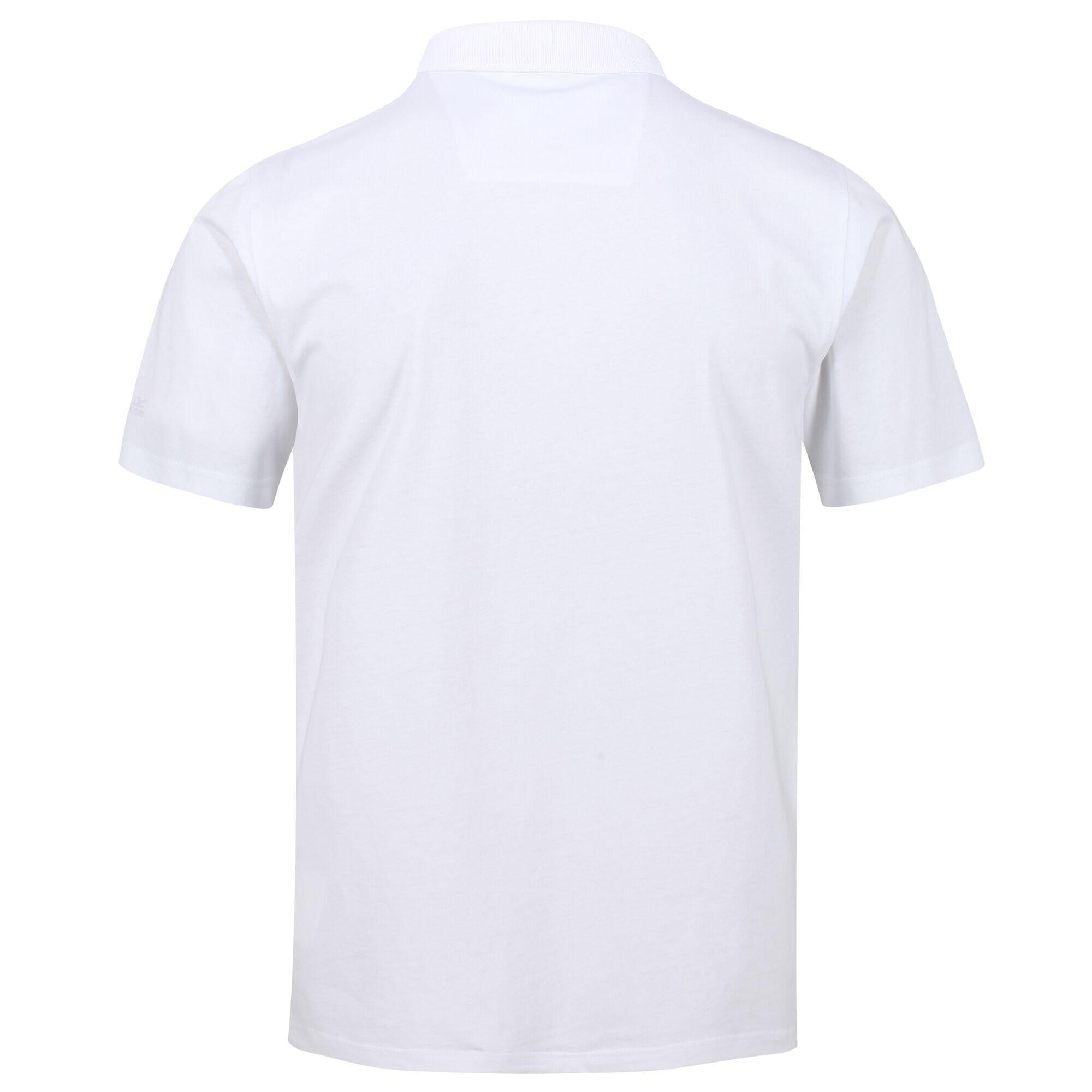 Sinton Men's Fitness Short Sleeve Polo Shirt - White 6/6