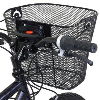 Koszyk rowerowy na przód czarny z siatki na Click CZARNY