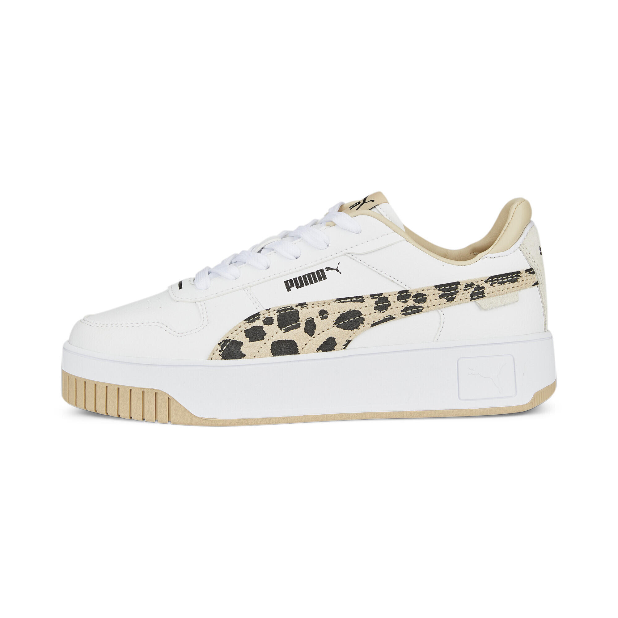 Carina Street Animal Sneakers Damen PUMA White Granola Black Beige 6/7