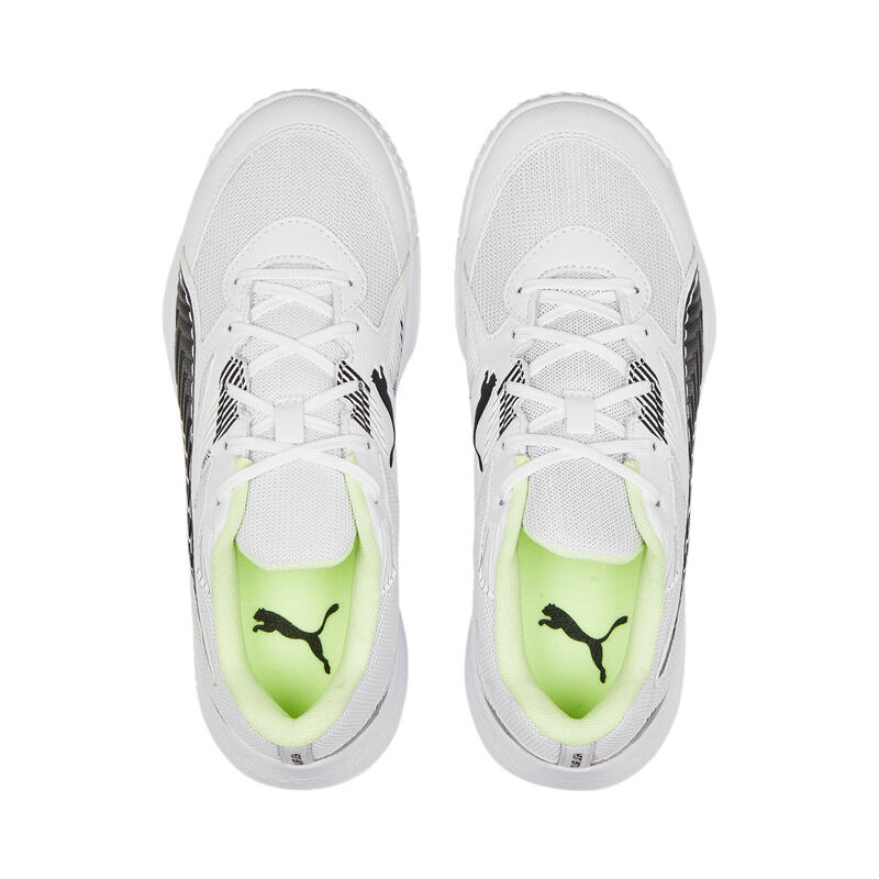 Solarflash II Hallen-Sportschuhe Jungen PUMA White Black Fizzy Light Yellow