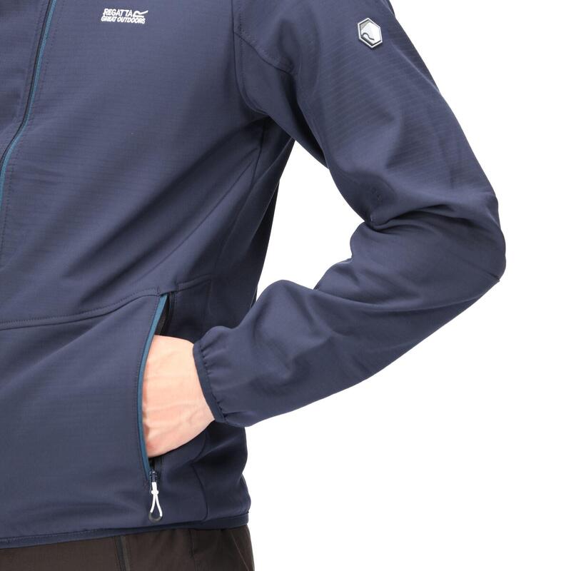 Arec III Homme Randonnée Softshell Veste - Marine