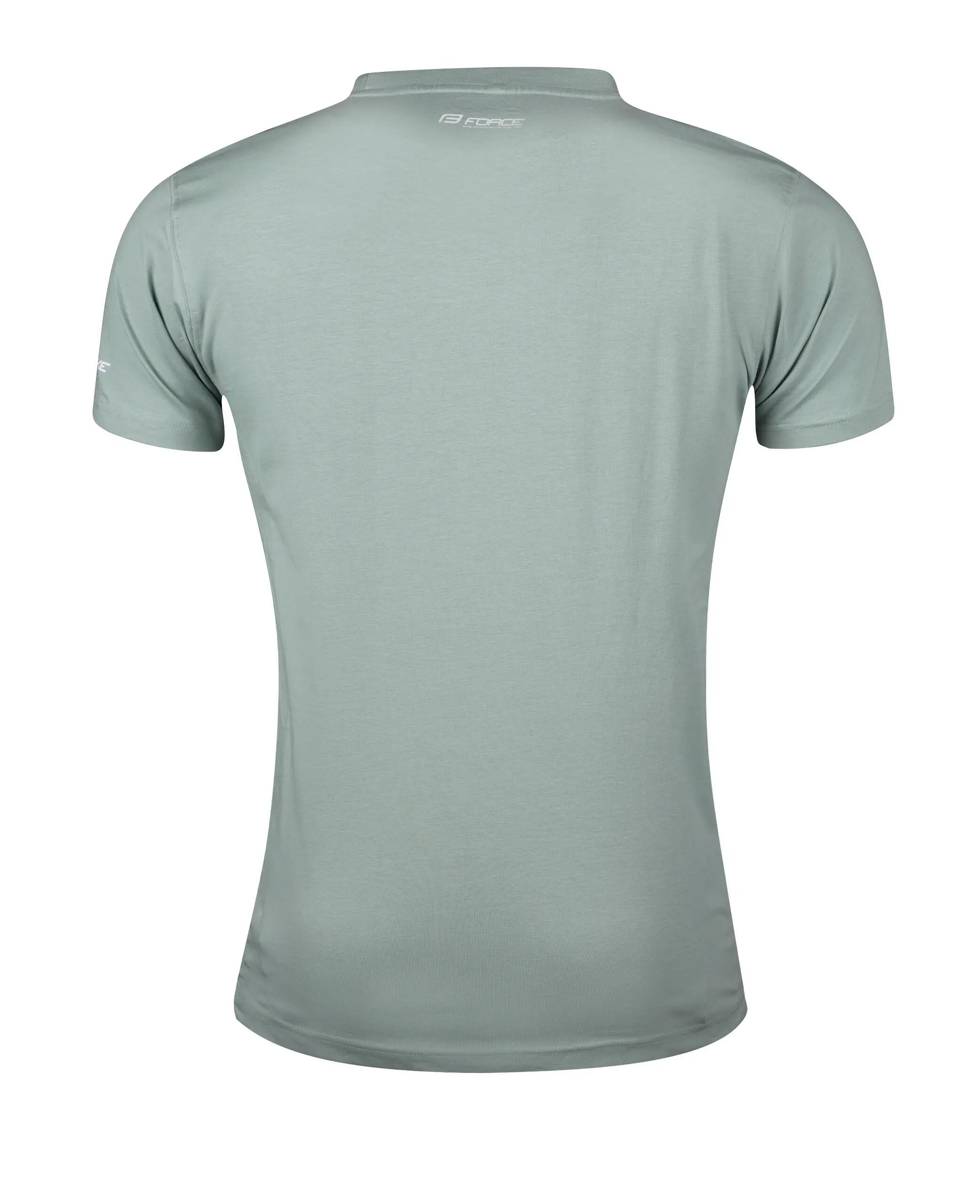 Tricou ciclism Force Bike, gri/verde, XXXL 2/3