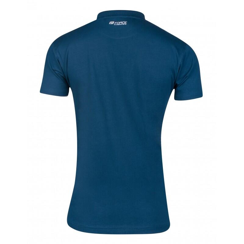 Tricou Force Flow, maneci scurte, albastru, XS