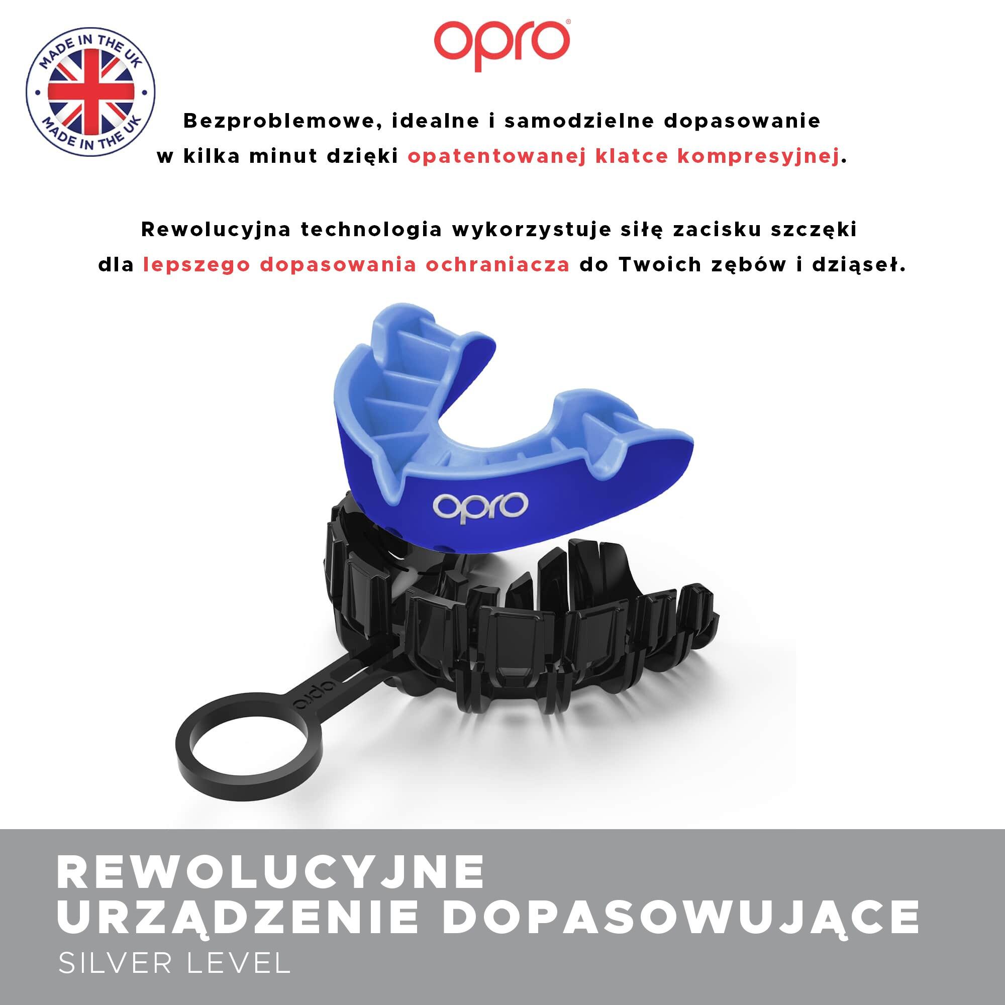 Protège-dents OPRO UFC Silver – Blanc/Argent 3/5