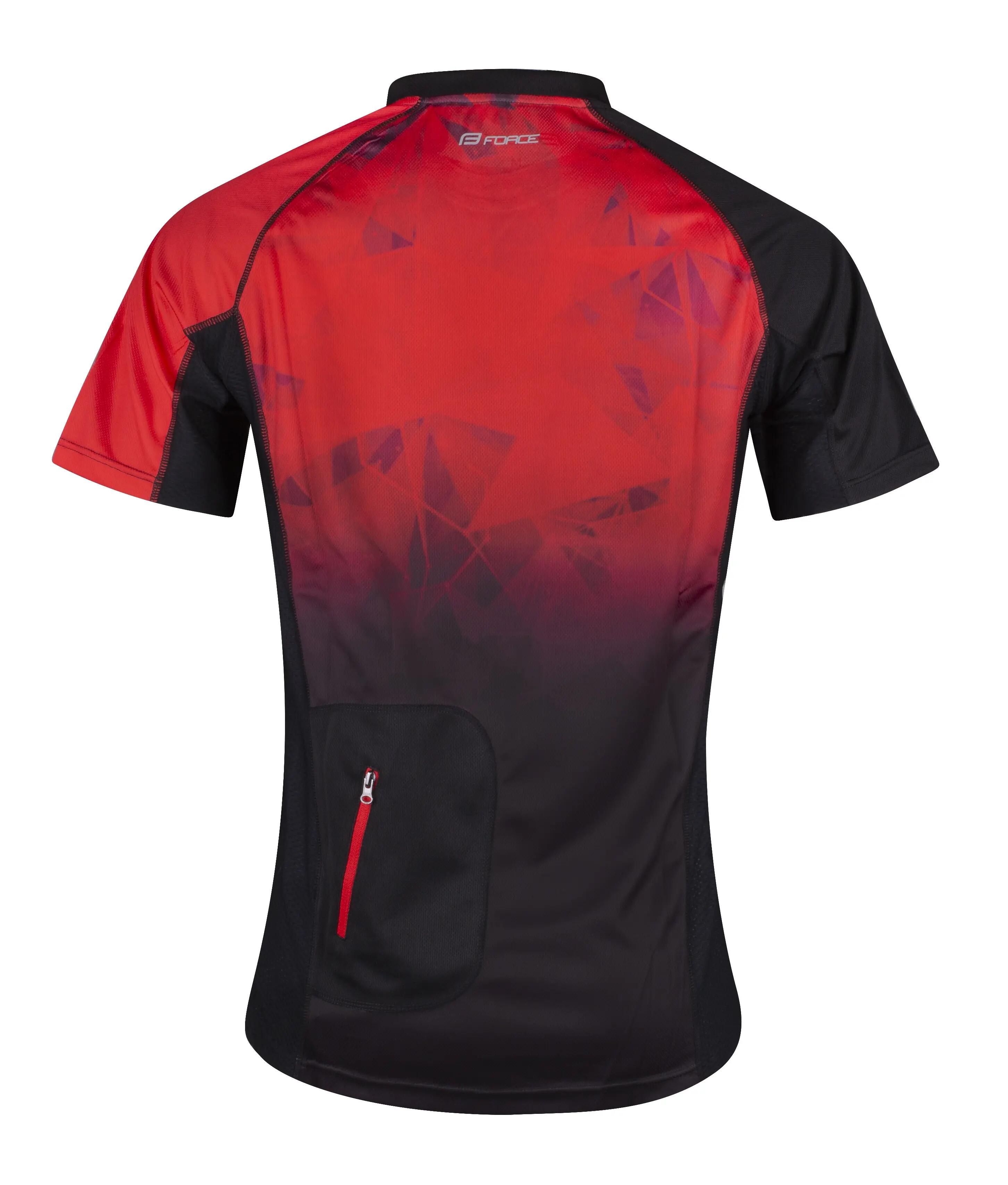 Tricou ciclism Force MTB Core, rosu/negru, XS 2/3