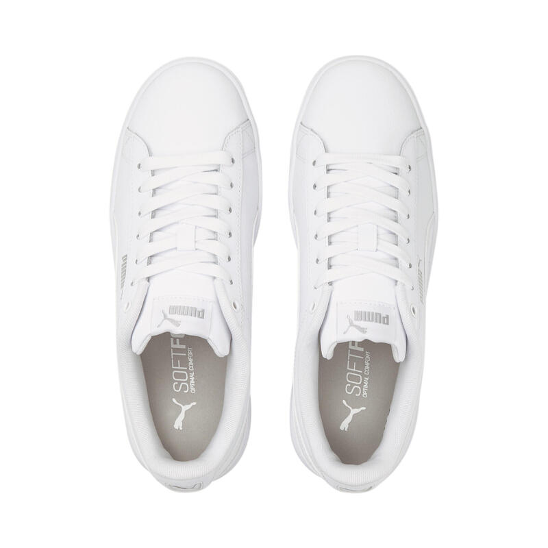 Sneakers en cuir Vikky v3 Femme PUMA White Silver Gray