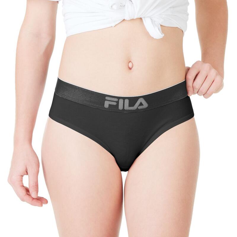 Slip de sport, coton fila, noir