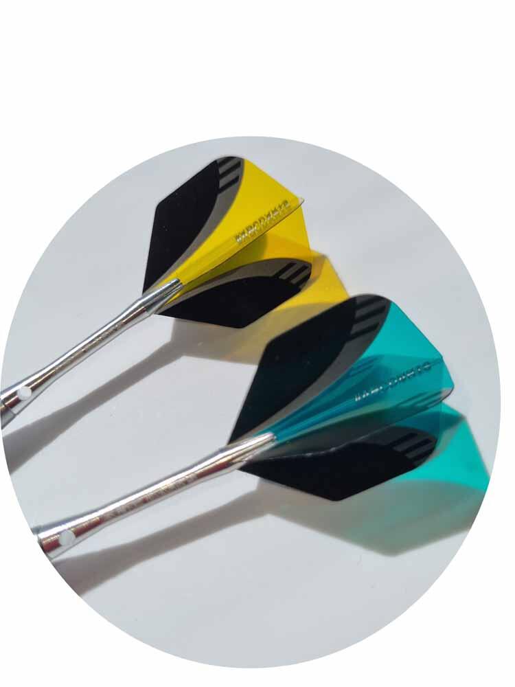 ABC Darts - 2 sets Silver Brass Dartpijlen - 23 gram 4/5
