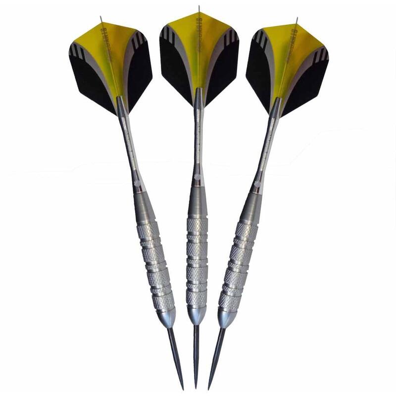 ABC Darts - 2 Lots De Fléchettes Argent Laiton - 23 grammes