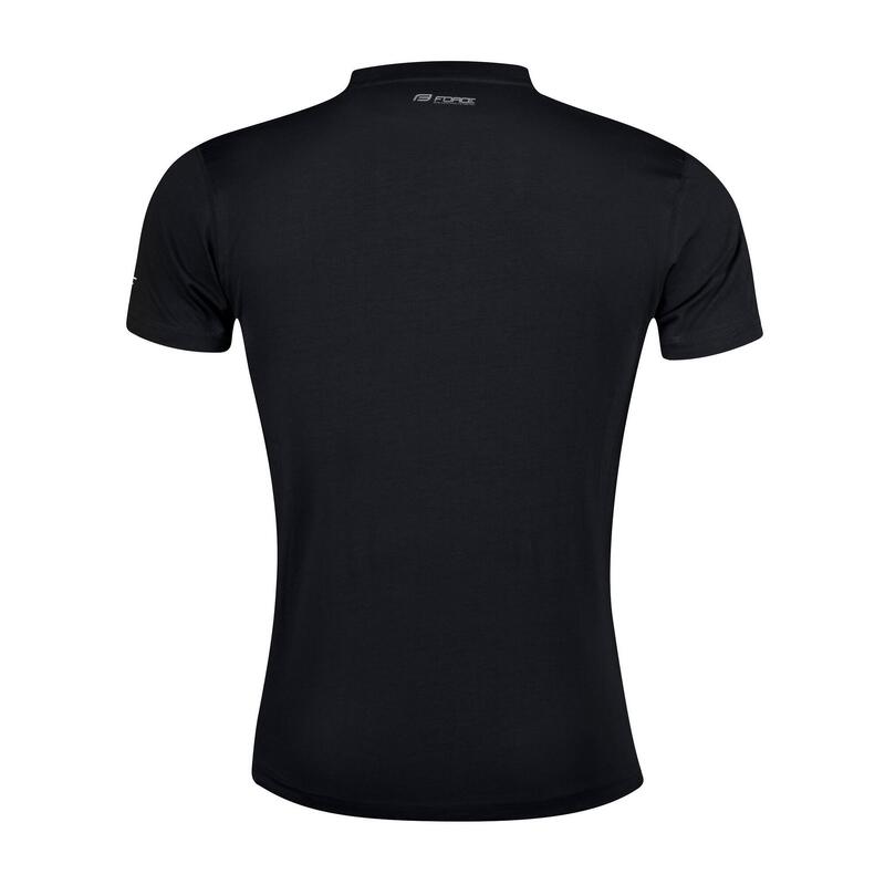 Tricou ciclism Force Bike, negru, XS