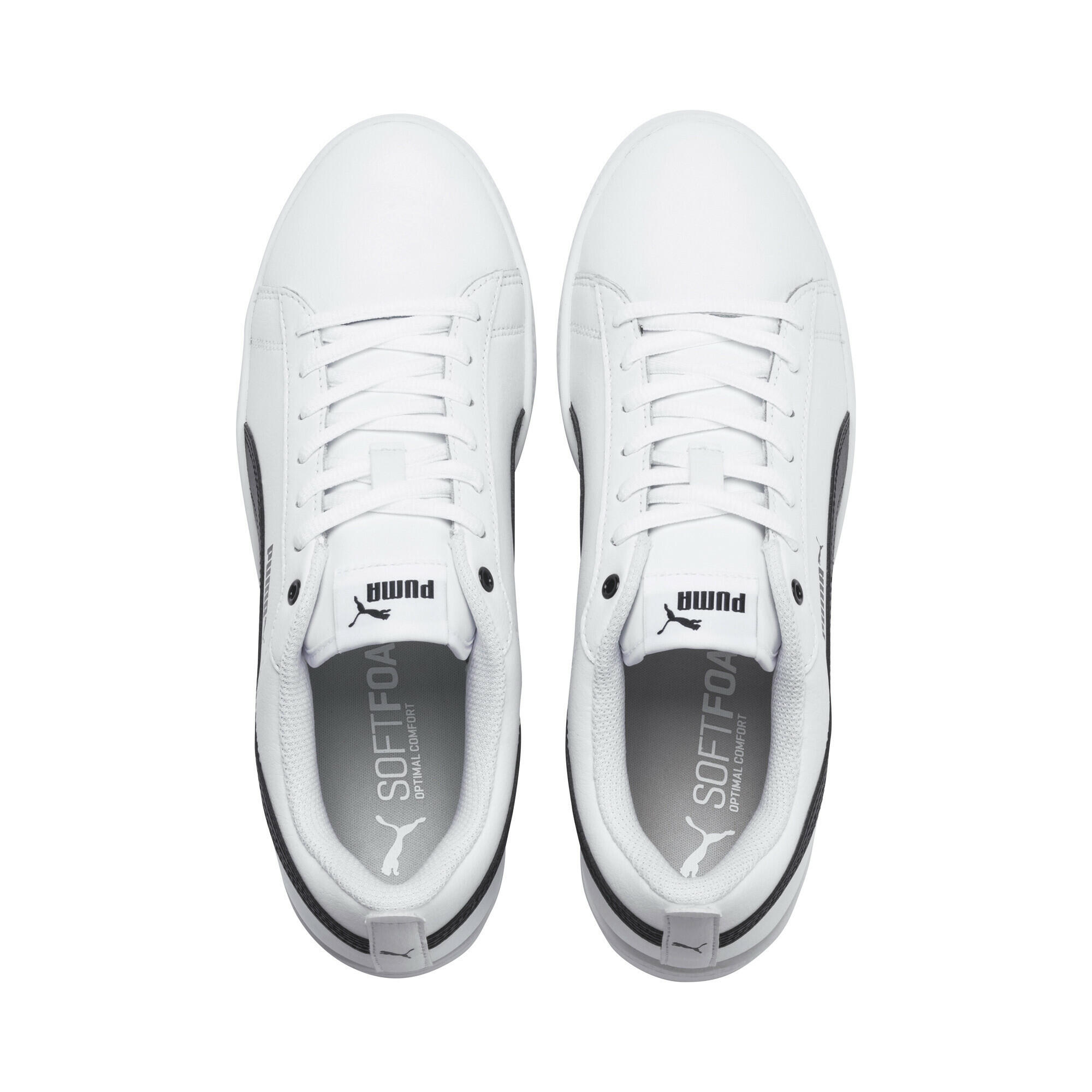 Basket en cuir Smash v2 Femme PUMA White Black 6/7
