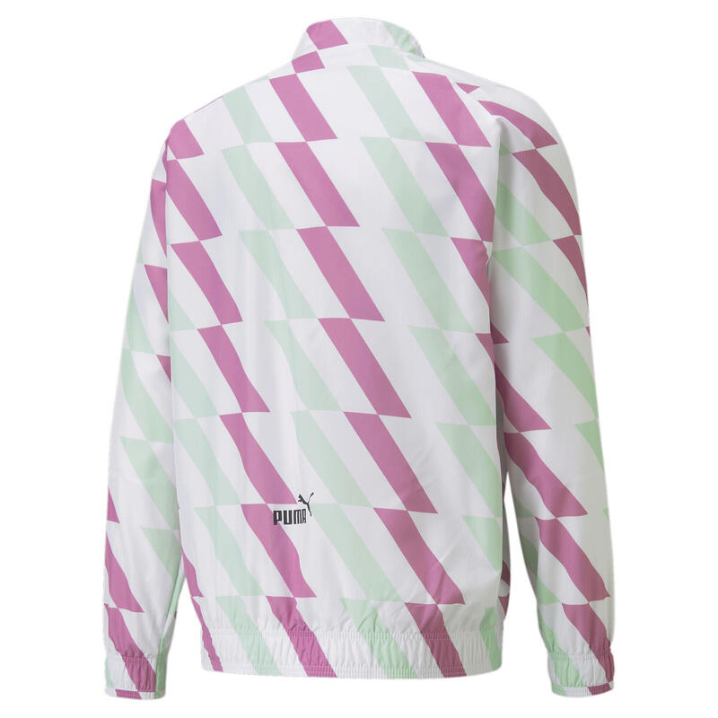 Chaqueta prepartido Hombre Manchester City PUMA White Mist Green Mauve Pop Pink