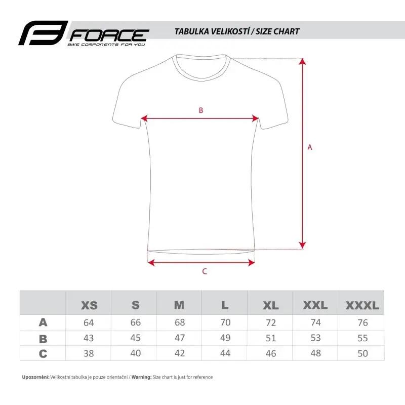 Tricou Force Spirit maneci scurte, negru, XS 3/3