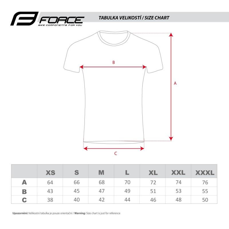 Tricou Force Spirit maneci scurte, negru, XS