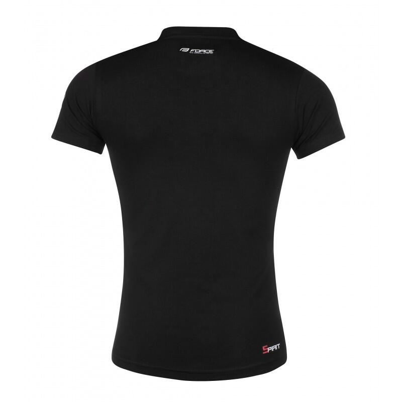 Tricou Force Spirit maneci scurte, negru, XXL