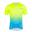 Tricou maneca scurta Force MTB Angle, albastru/fluo, 4XL