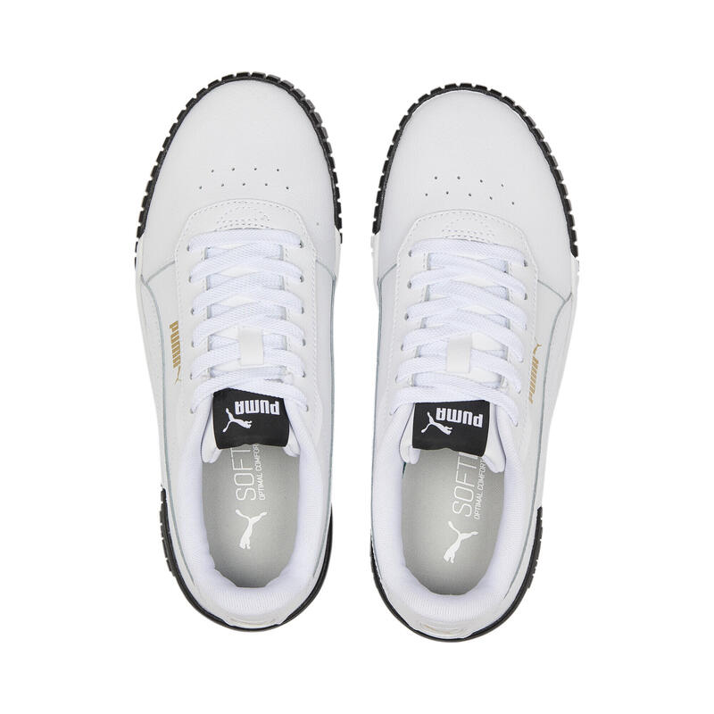 Sneakers Carina 2.0 da donna PUMA White Team Gold Black Beige