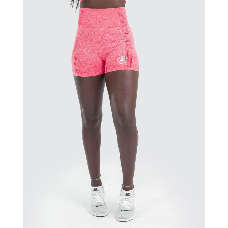 Reflecterende fitnessshort voor dames, roze