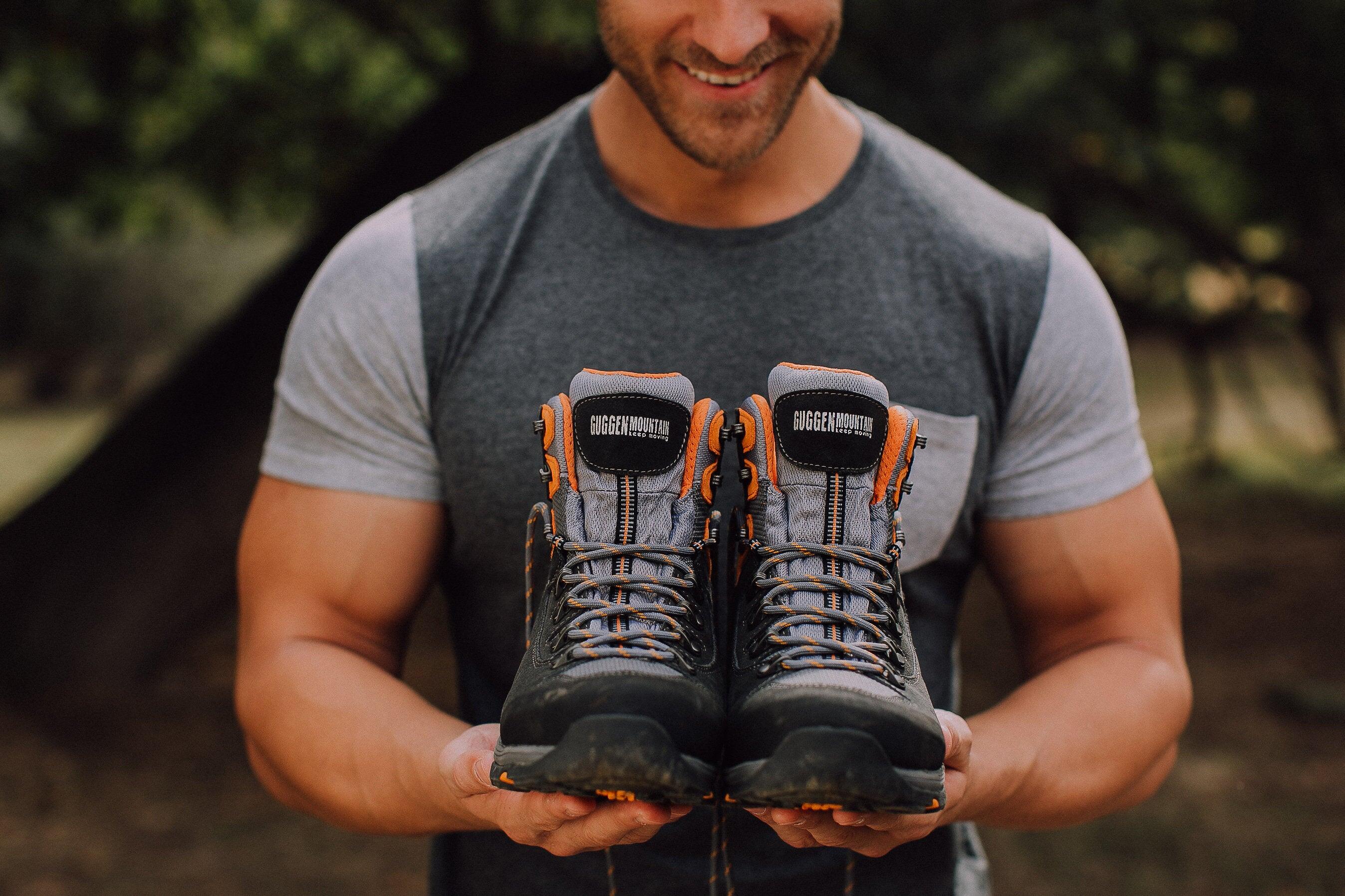 Herren Wanderschuhe PM026 Wasserdicht mit Membran und Wildleder 6/7