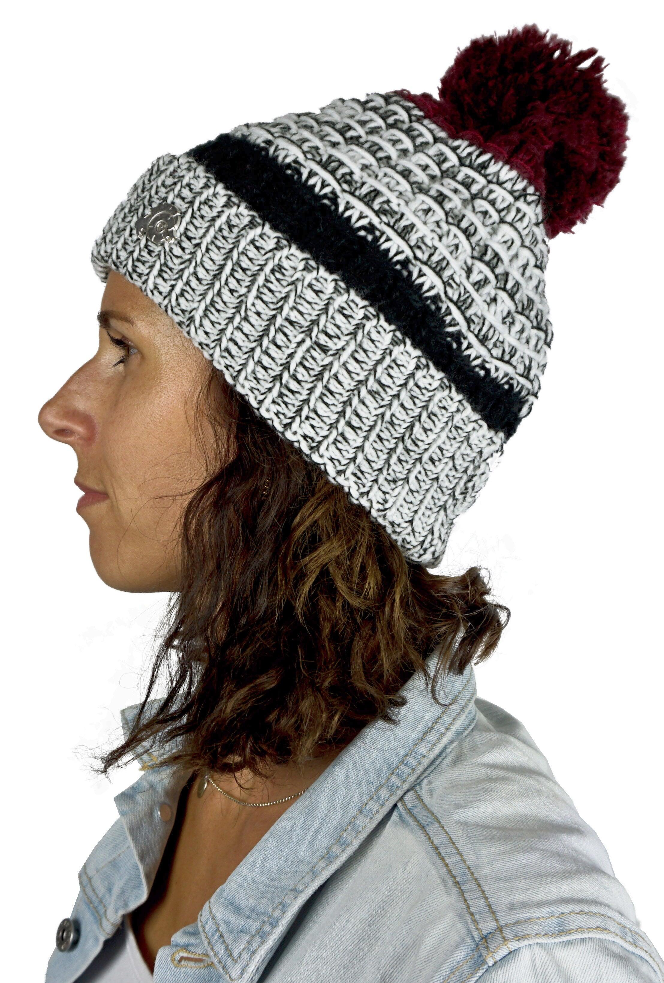 GUGGEN Mountain K109 Gorro de invierno con borla y forro polar ligero 2/7