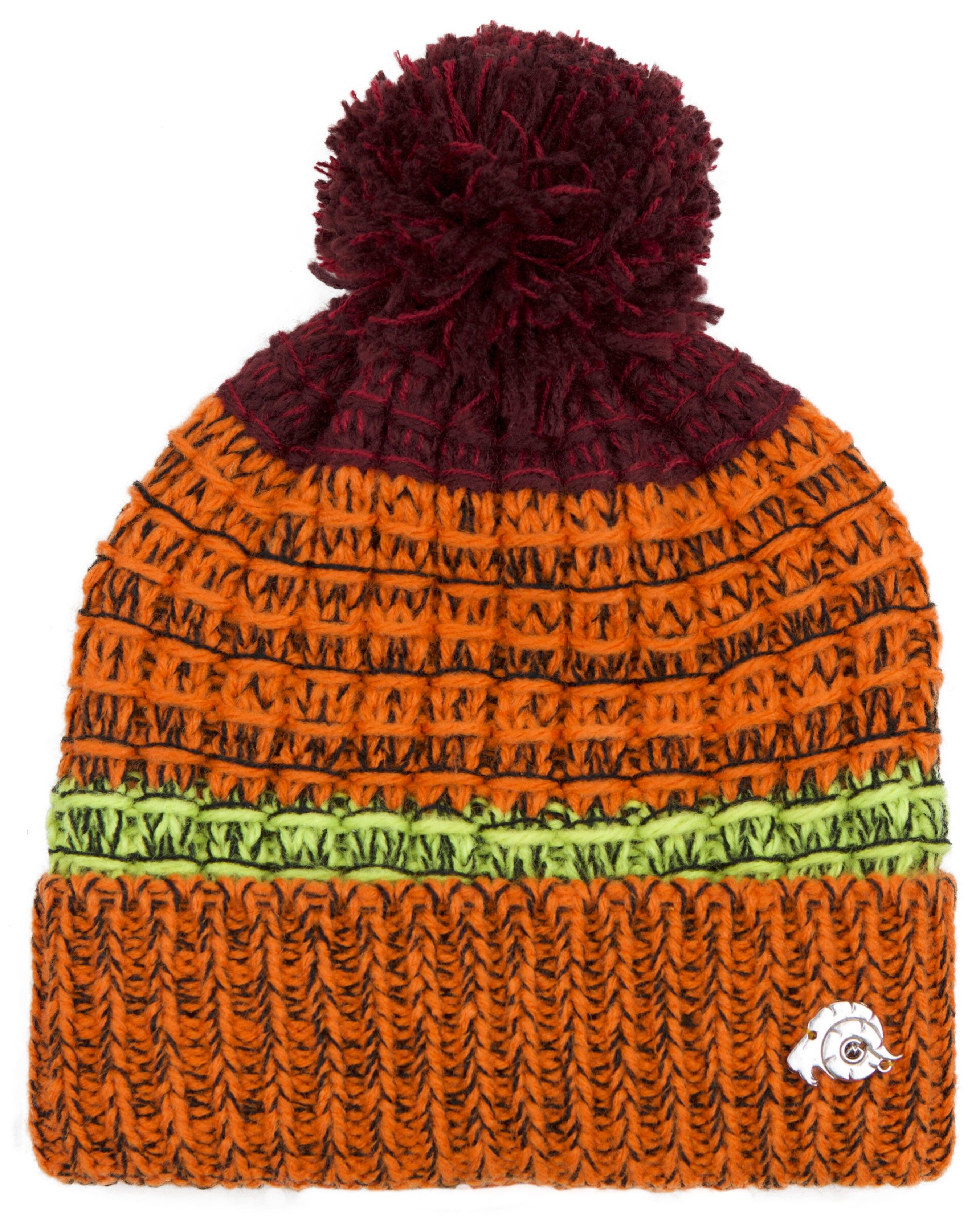 GUGGEN Mountain K109 muts Wintermuts met pompon en lichte fleece voering 2/7