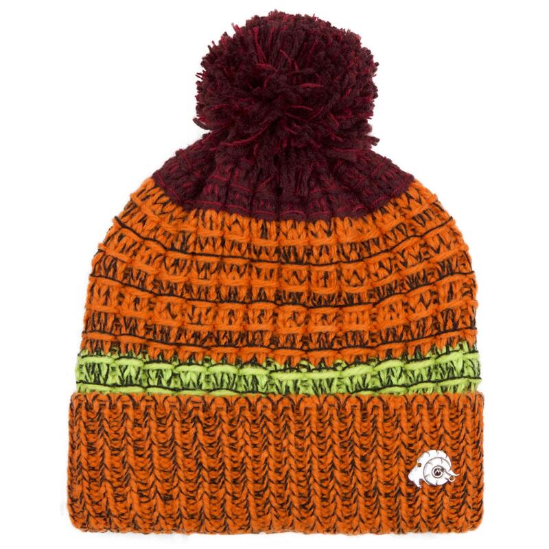 Bonnet K109 Bonnet d'hiver avec pompon et doublure polaire légère