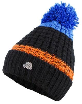 Guggen mountain k109 muts wintermuts met pompon en lichte fleece voering