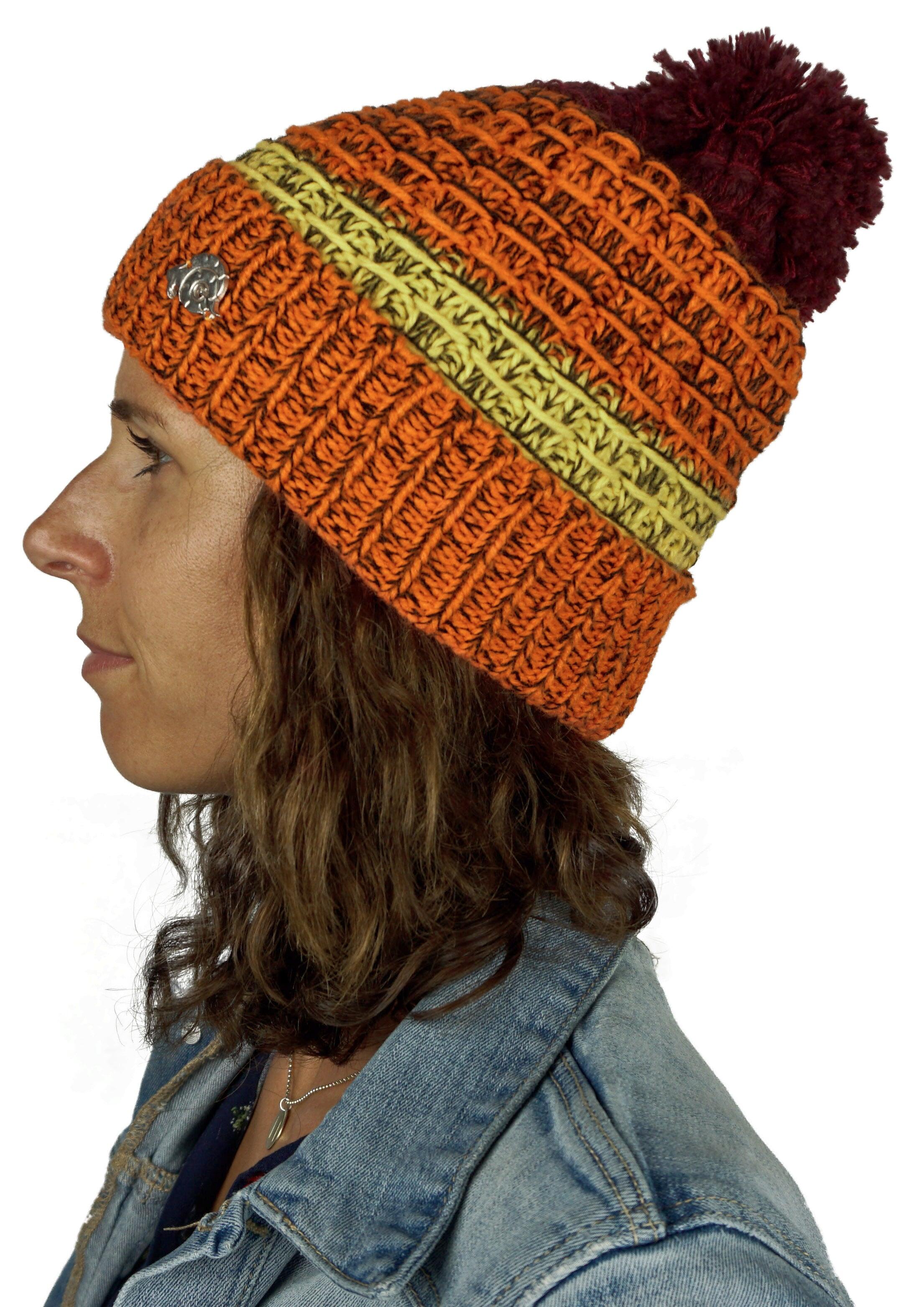 GUGGEN Mountain K109 muts Wintermuts met pompon en lichte fleece voering 6/7