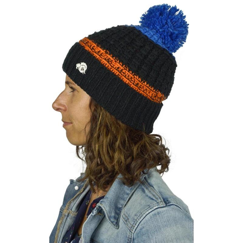 Cappello invernale GUGGEN Mountain K109 con pompon e fodera in pile leggero