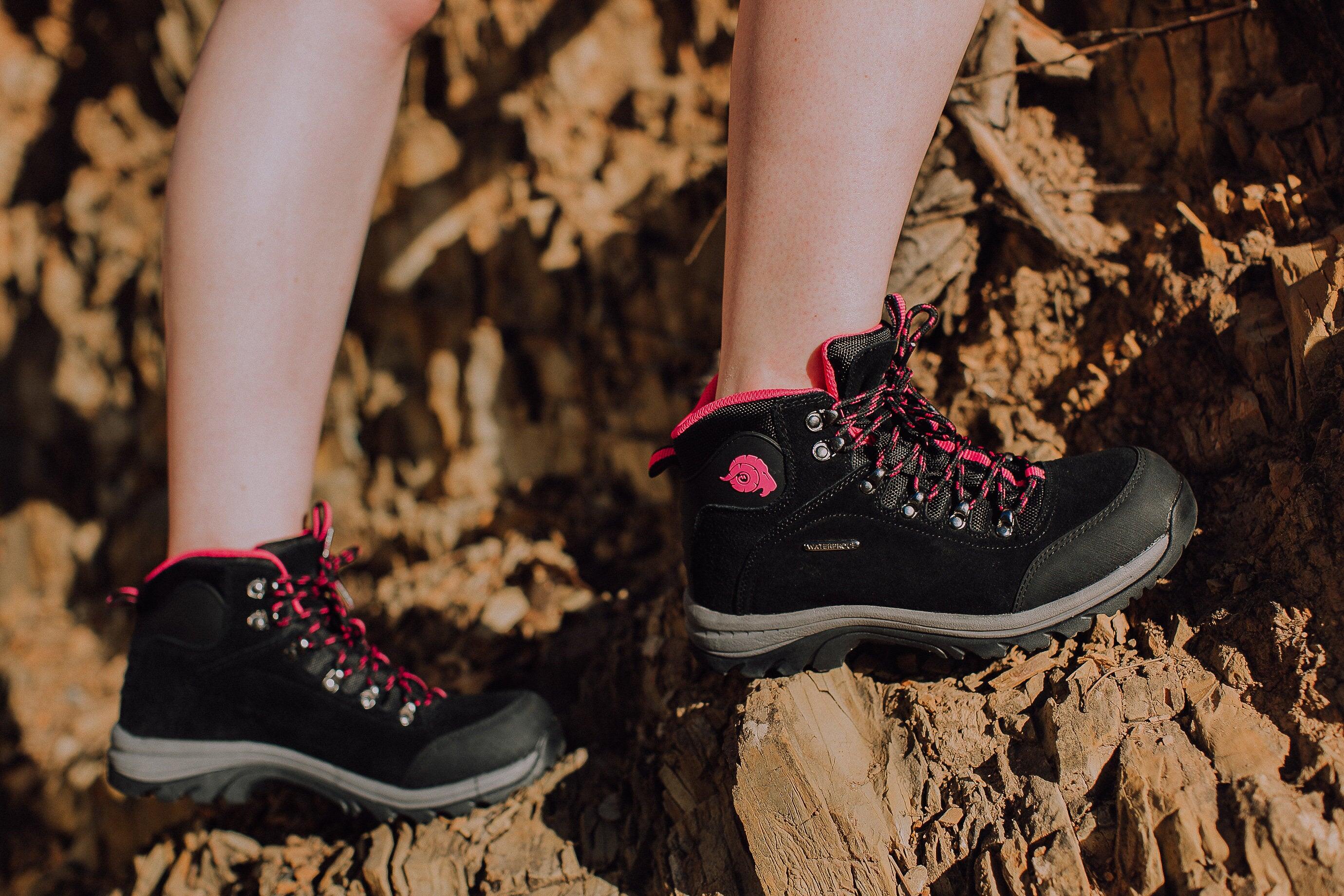 GUGGEN Mountain M014 trekking- en wandelschoenen voor dames van suède 4/8