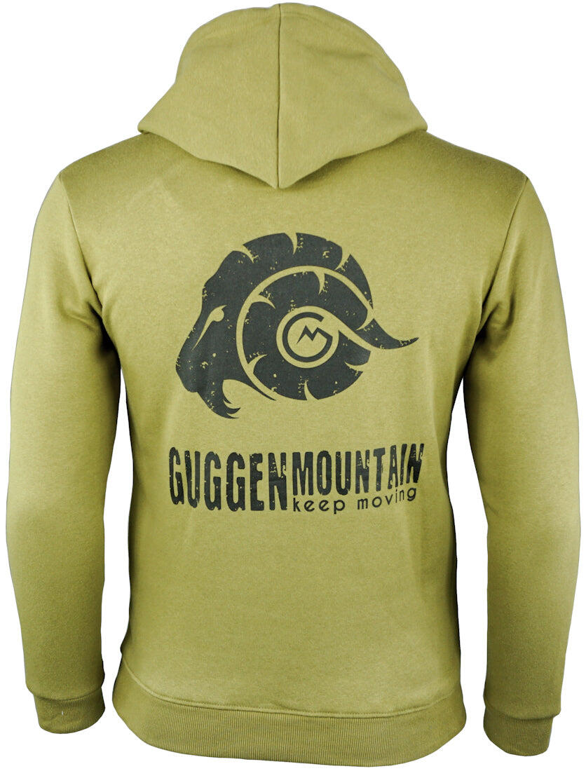 GUGGEN MOUNTAIN Herenhoodie H02, fleecehoodie, capuchon met lange mouwen, buiten