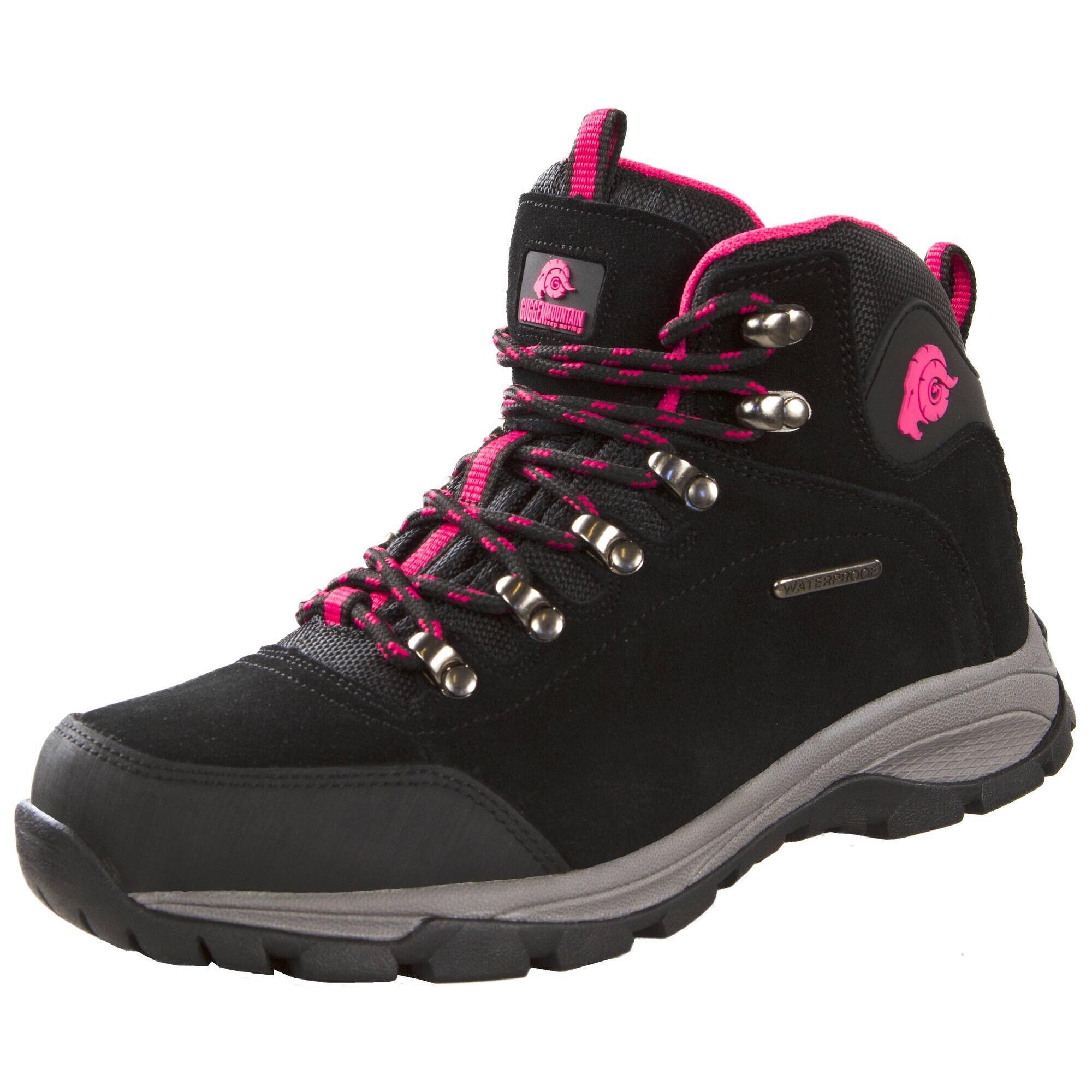 Guggen Mountain - Guggen Mountain M014 Bottes De Trekking Et De Randonnée Femme Daim - Chaussures De Sport - Rose - 37 - Decathlon