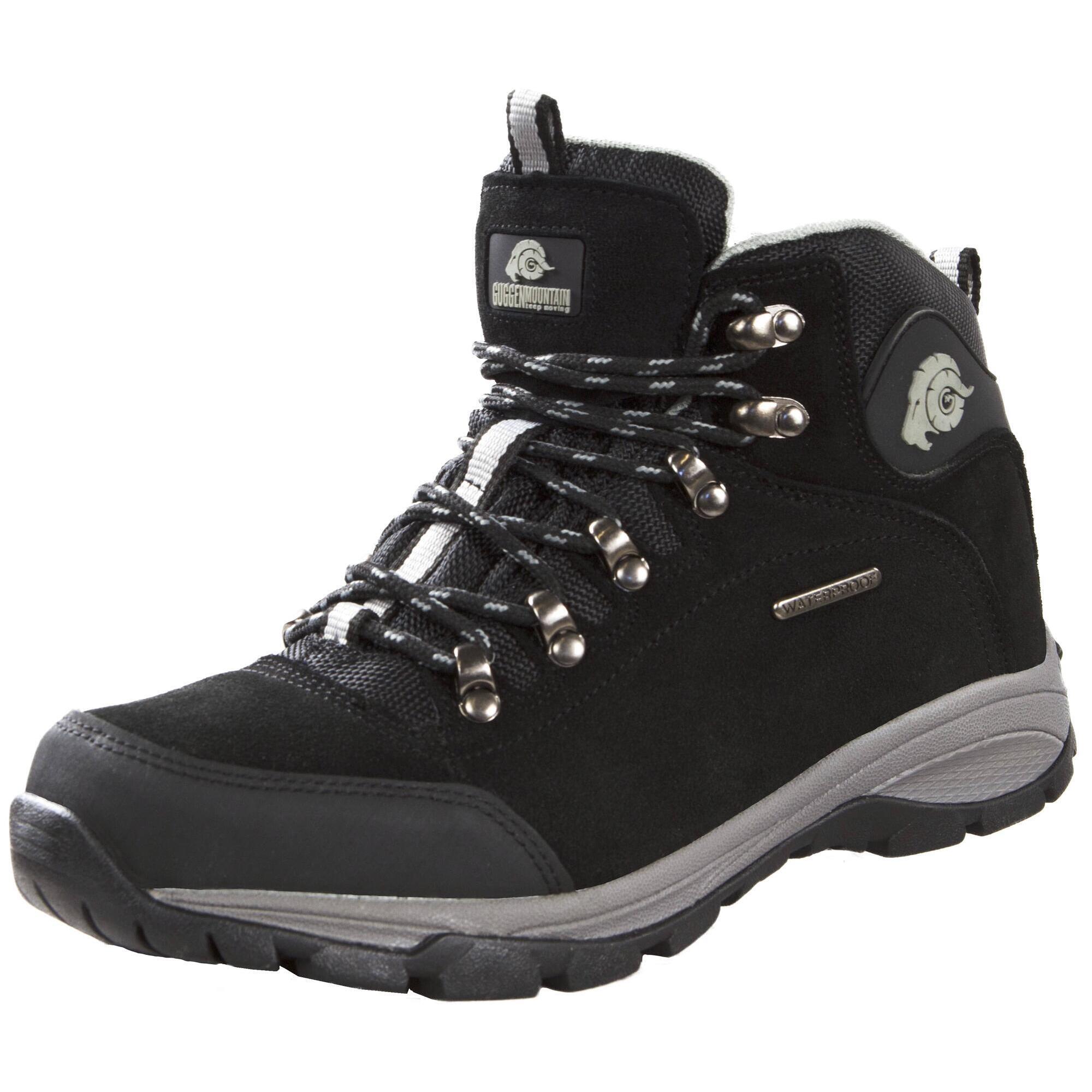 Guggen Mountain - Guggen Mountain M014 Bottes De Trekking Et De Randonnée Femme Daim - Chaussures De Sport - Gris - 43 - Decathlon