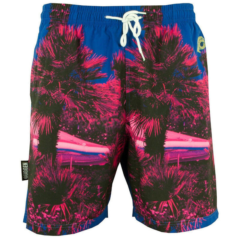 GUGGEN MOUNTAIN 1602 Short Maillot de bain homme avec palmiers