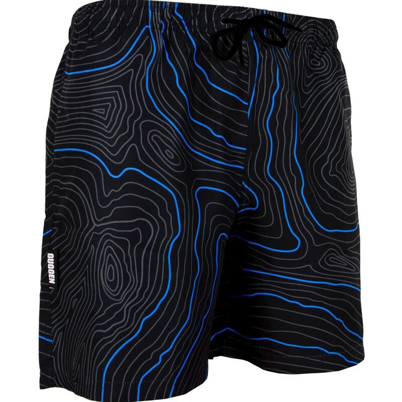 GUGGEN MOUNTAIN 2335 Herren Badehose Streifen lässige Boardshorts Linien Muster