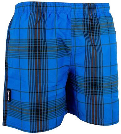 GUGGEN MOUNTAIN Style 4 Heren Zwembroek Geruit *Grijsblauw*
