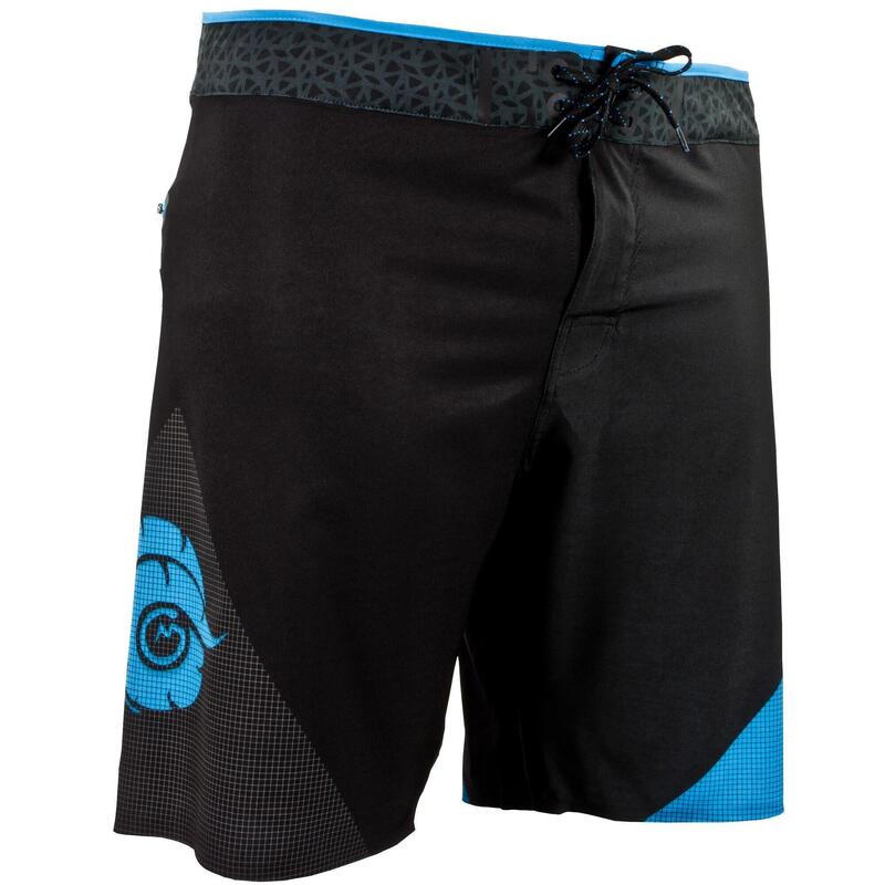 GUGGEN Mountain Boardshort Short Maillot de bain homme avec poche zippée surf