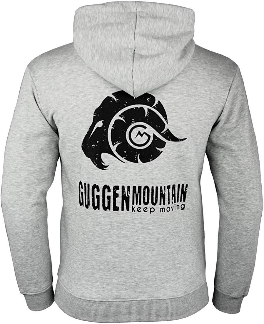GUGGEN MOUNTAIN GUGGEN Mountain H06 herenhoodie met rits en fleecehoodie