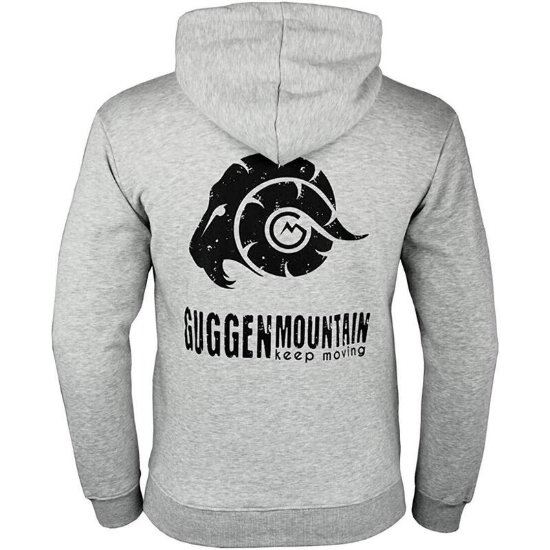 GUGGEN Mountain H06 jersey de hombre con capucha, cremallera y forro polar